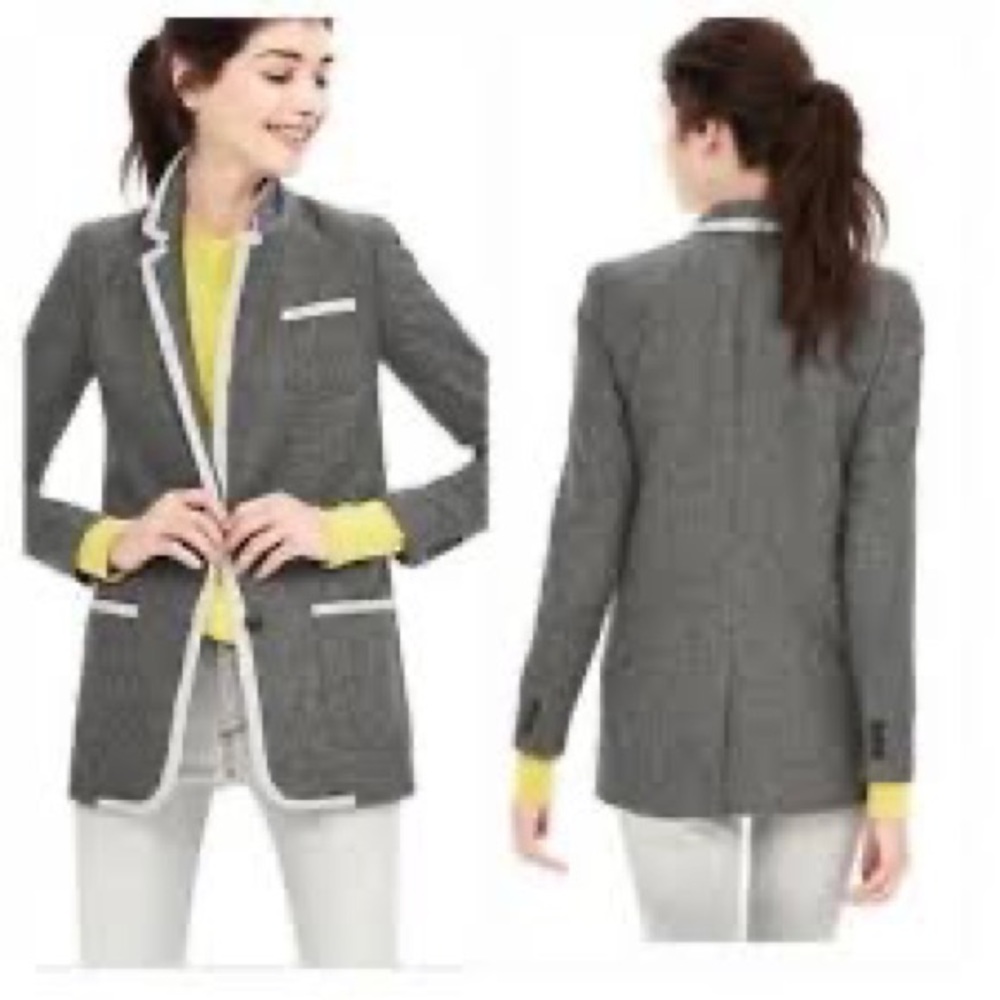 Banana Republic Grey Wool Blazer